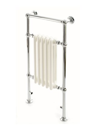 DQ Double Quick Twyford - Chrome & White RAL9016 radiator insert