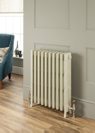 The Radiator Company Ledbury  4 Column - Image shown in Oyster White