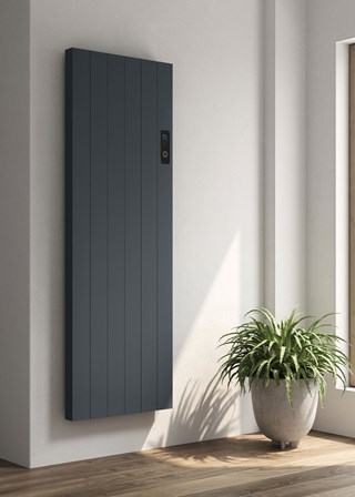 Reina Nika Vertical Electric Radiator finished in Anthracite - Size Shown 1600mm (H) x 544mm (W) Reina Nika Vertical Electric Radiator finished in Anthracite - Size Shown 1600mm (H) x 544mm (W)