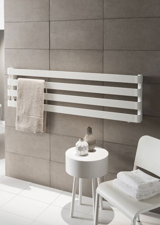 The Radiator Company BDO Step - Image shown in White Pearl