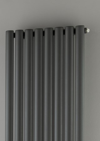 Supplies 4 Heat Tallis Single Vertical - Textured Anthracite (close up)