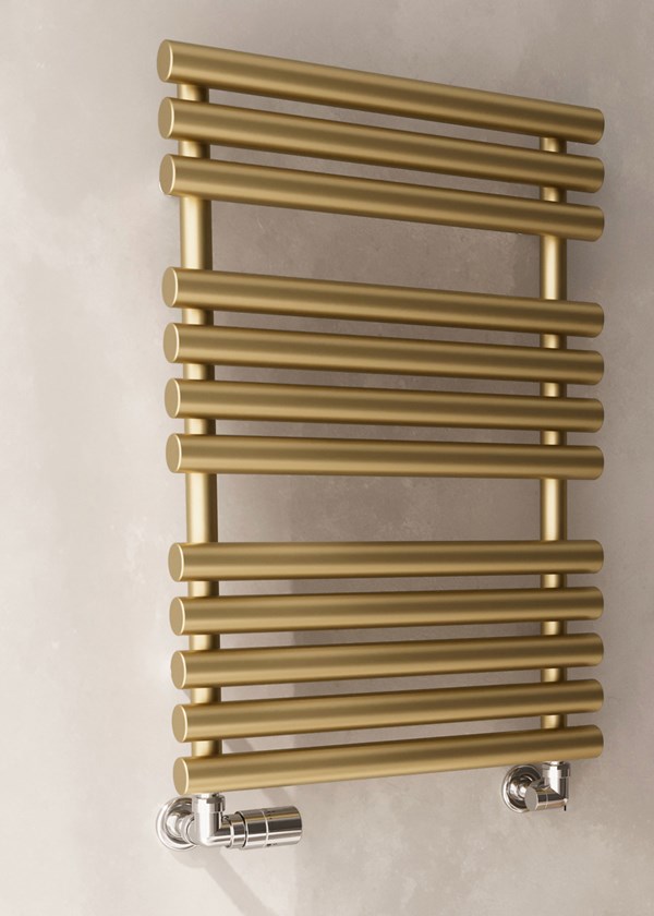 Terma Rolo Towel 755mm (H) x 520mm (W) - Brass Finish