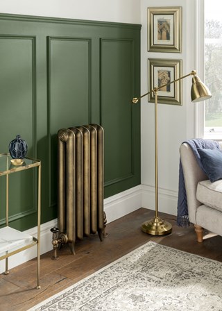 The Radiator Company Linton 2 Column - Image shown in Antique Brass