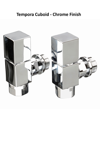 Tempora Cuboid Manual Radiator Valves