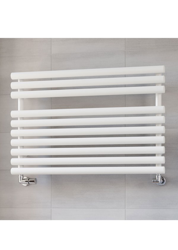 Terma Rolo Towel 590mm (H) x 900mm (W) - White Finish