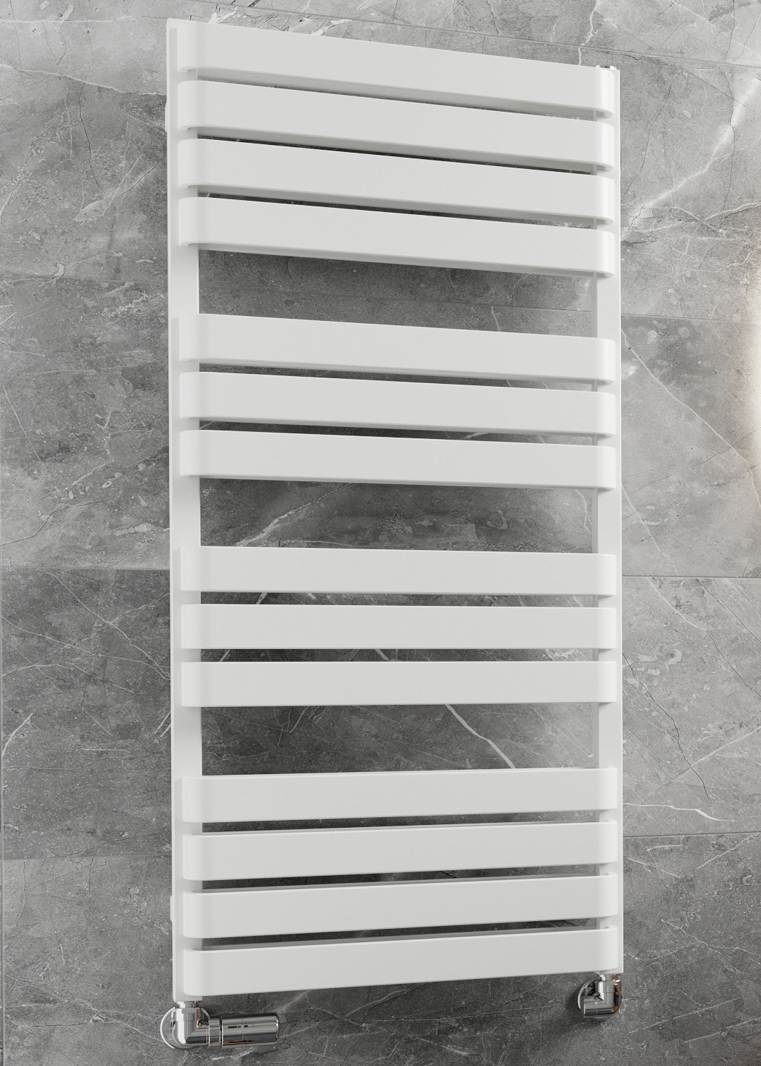Terma Warp T Bold - 1100mm (H) x 500mm (W) - Matt White Finish