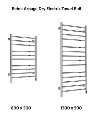 Reina Arnage Dry Electric Stainless Steel Towel Rail