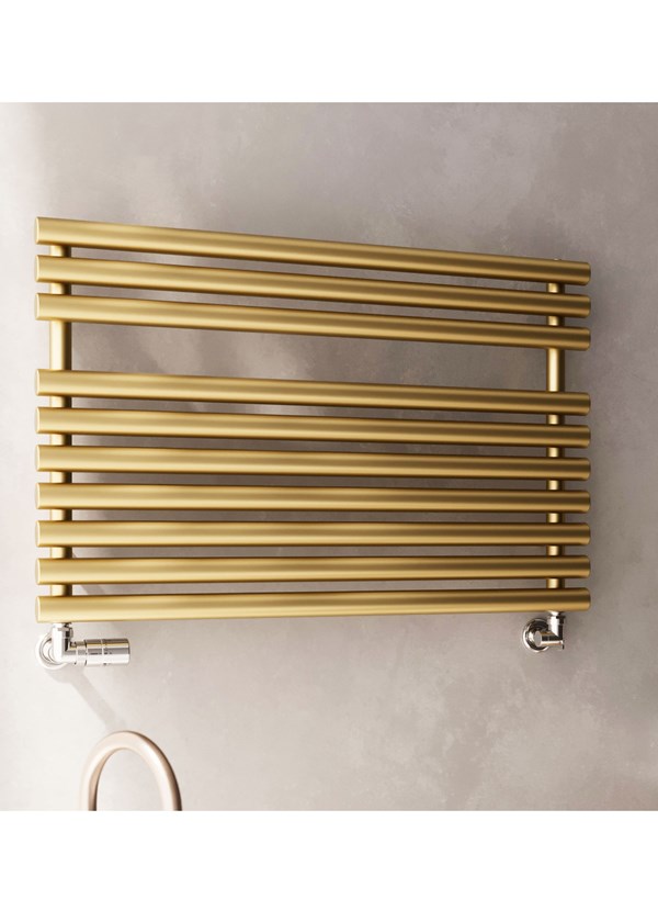 Terma Rolo Towel 590mm (H) x 900mm (W) - Brass Finish