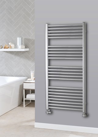 The Radiator Company Lupin Chrome Towel Rail