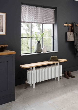 The Radiator Company Ancona Bench Vertical - Image shown in White RAL9016 
