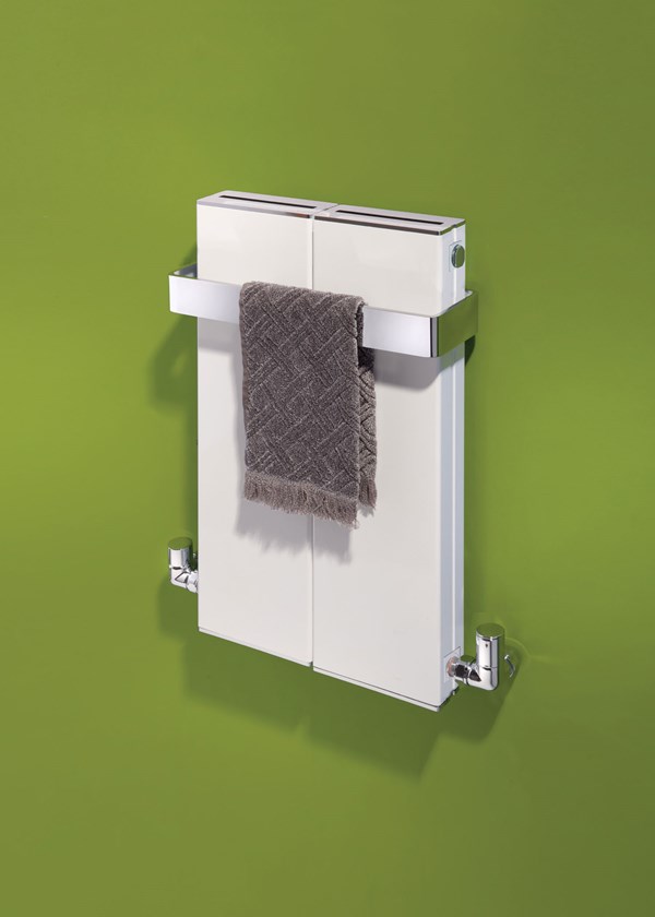 Zehnder Blok Towel Radiator - Image shown in White RAL9016