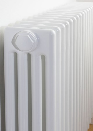 Zehnder Charleston 4 Column Detail - Image shown in White RAL9016