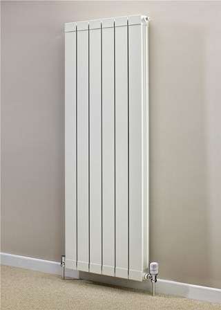 Supplies 4 Heat Saxon Vertical - Image shown in White RAL9010