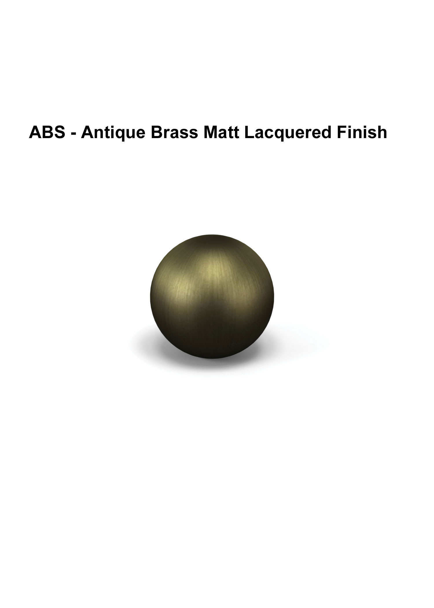 ABS - Antique Brass Matt Lacquered Finish