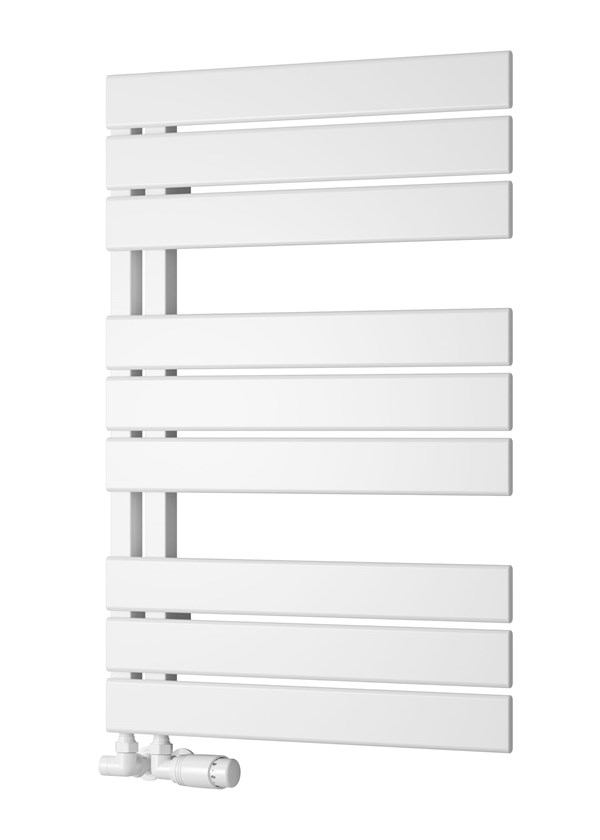 Reina Pettino towel rail finished in White - 823 x 550 Reina Pettino towel rail finished in White - 823 x 550