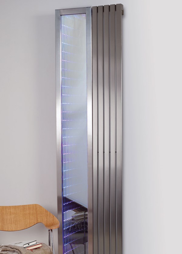 Aeon Lunar (formely the Zephyr) Designer Radiator Brushed Stainless Steel