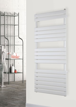 Tempora Clavier Towel Rail - Finished in RAL9016 Traffic White Tempora Clavier Towel Rail - Finished in RAL9016 Traffic White