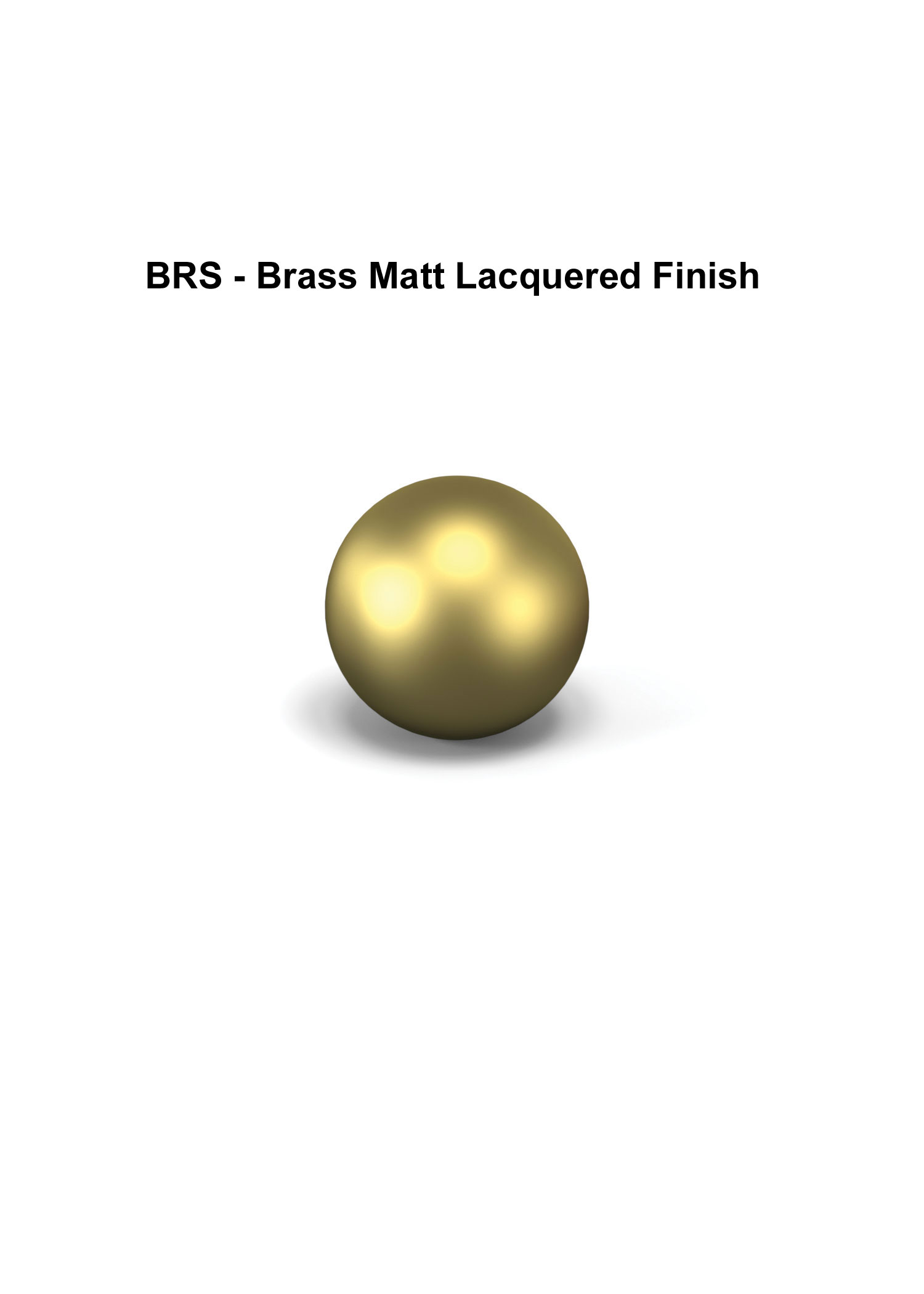BRS - Brass Matt Lacquered Finish