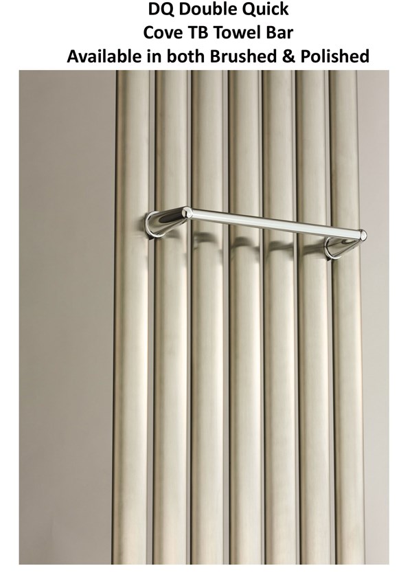 DQ Double Quick Cove Single Vertical Stainless Steel Radiator