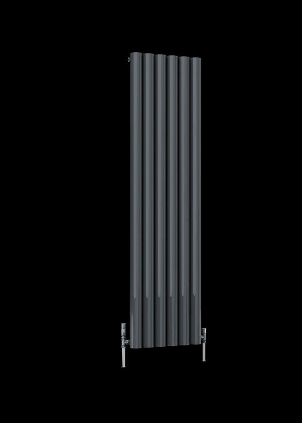 Apollo Magenta Round Vertical Aluminium Radiator