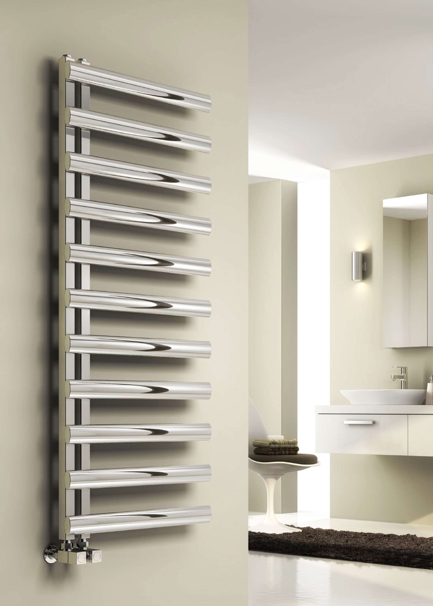 Reina stainless steel towel rail deals
