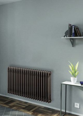 Eton & Bell Classic 3 Column Radiators - 600mm Height - Lacquered Bare Metal