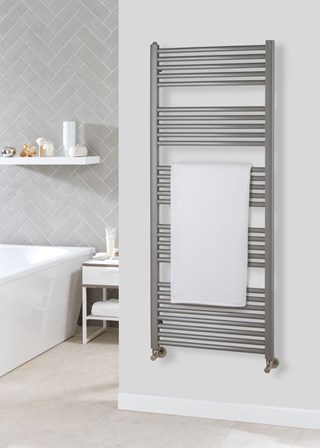 The Radiator Company Lupin - Image shown in Grey Aluminium RAL9007