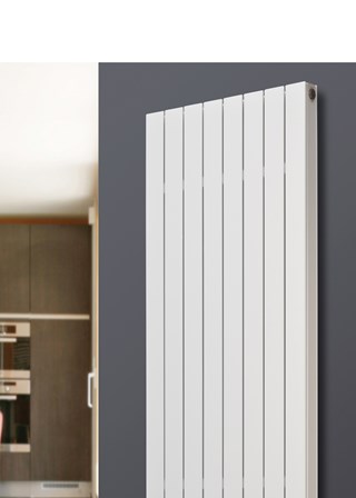 Eucotherm Mars Duo Deluxe Vertical - Image shown in White RAL9003