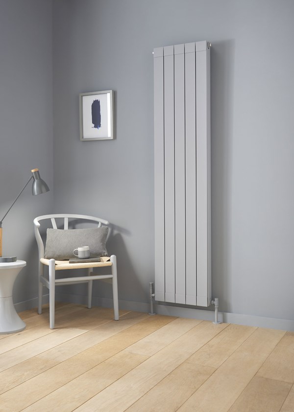 The Radiator Company Oscar - Image shown in Dulux Slate Grey with End Panels
