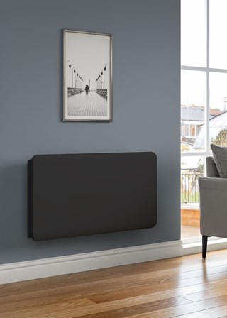 Reina Odet Horizontal Electric Radiator finished in Anthracite - Size Shown 500mm (H) x 990mm (W) Reina Odet Horizontal Electric Radiator finished in Anthracite - Size Shown 500mm (H) x 990mm (W)