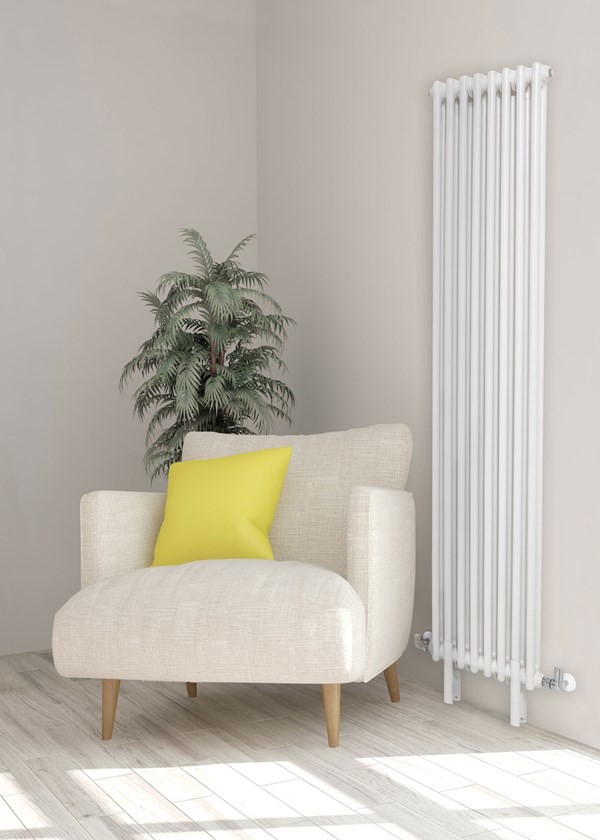 Ultraheat 2 Column Vertical Radiator - White RAL9016