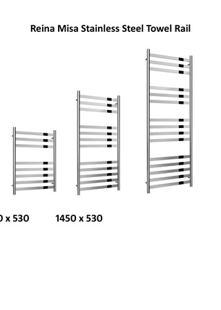 Reina Misa Stainless Steel Towel Rail 