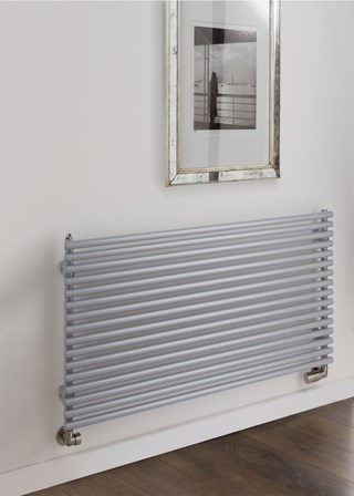 The Radiator Company Sitar Single Horizontal - Image shown in Grey