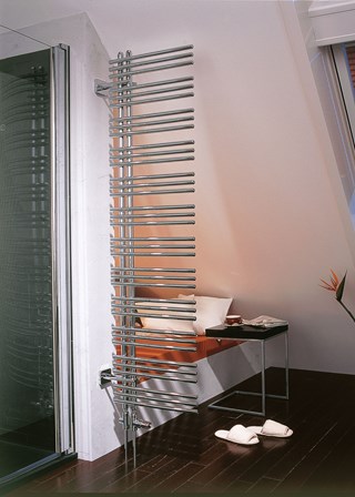 Zehnder Yucca Asym - Image shown in Chrome as a Room Divider Zehnder Yucca Asym - Image shown in Chrome as a Room Divider