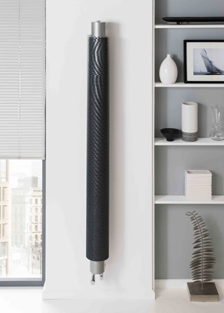 The Radiator Company Halo Vertical - Image shown in Metallic Silver