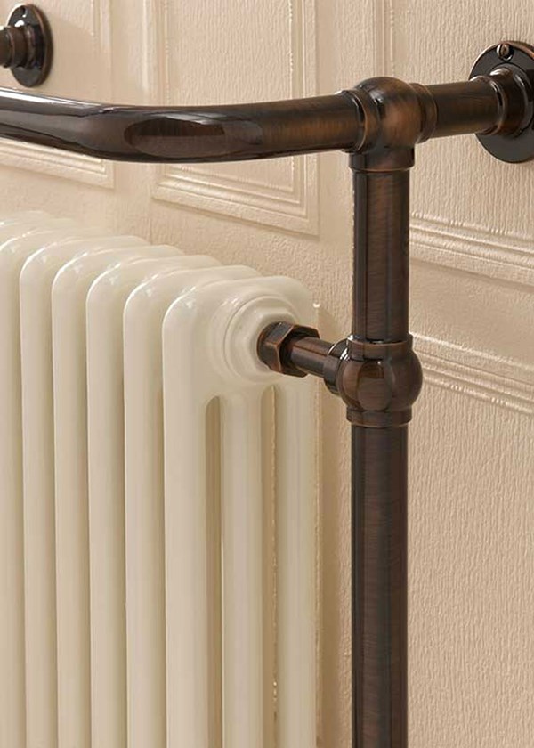 Chatsworth Radiator The Radiator Company Chalfont Floor Standing Traditional Heated Towel Rail