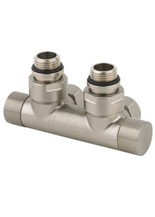 MHS Twin Angled Manual Valve - Satin