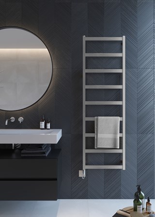 Aeon Calder Electric Stainless Steel Towel Rail