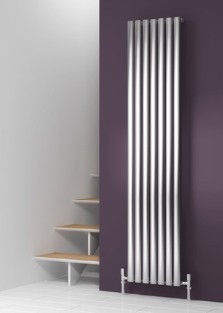 Reina Nerox Vertical - Image shown in Brushed Stainless - Single