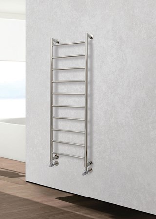 Lifestyle image shown of the Tora Mitred TORA514-10M-B - 1452mm (H) x 500mm (W) - Brushed Finish