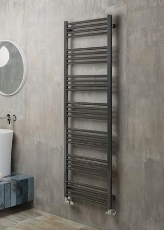 Terma Fiona Towel Rail - 1620mm (H) x 500mm (W) - Sparkling Grey