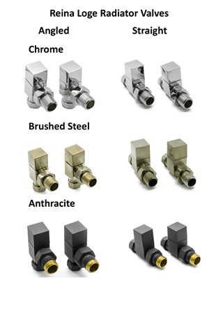 Reina Loge Square Manual Radiator valves