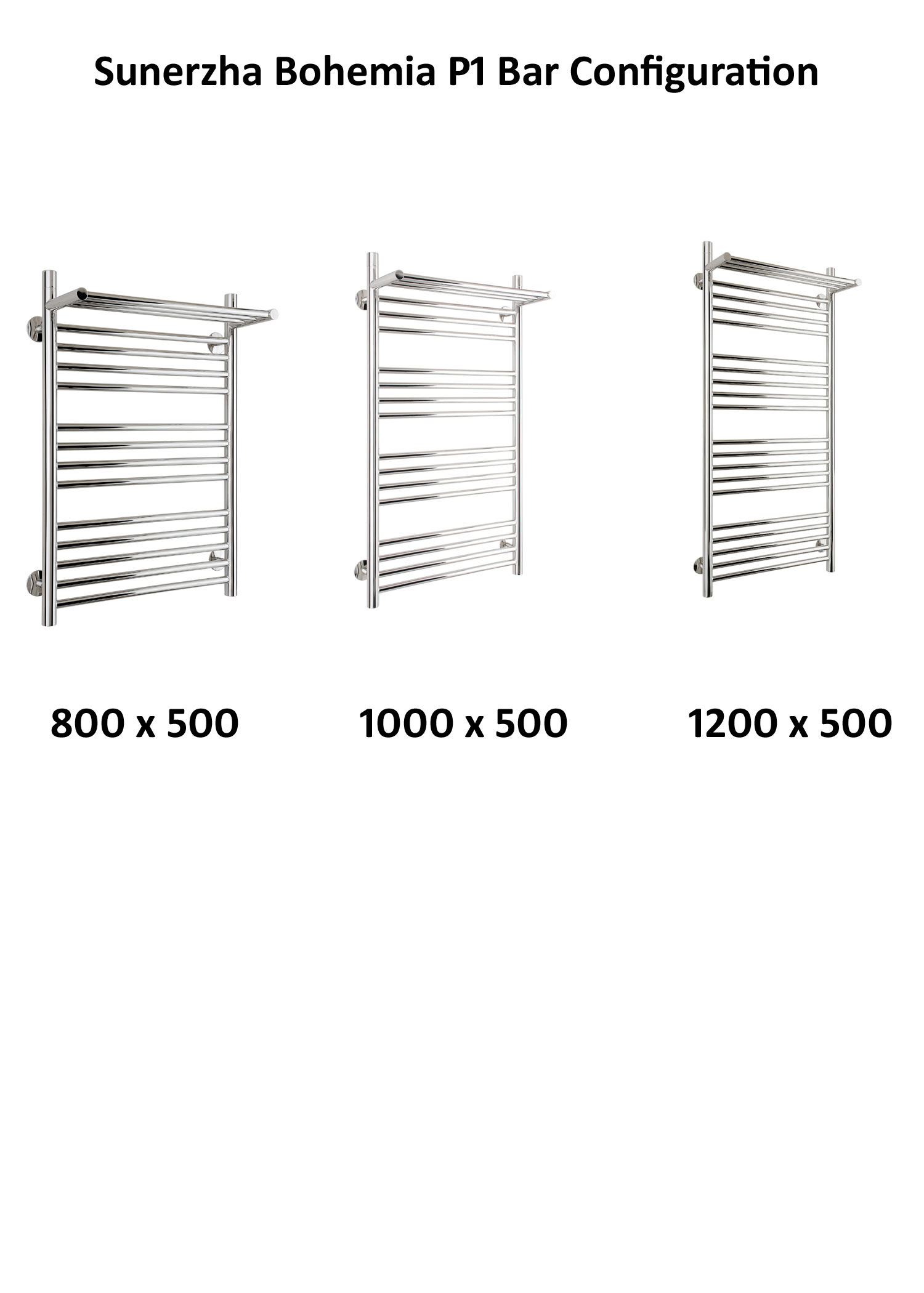 Sunerzha Bohemia P1 Stainless Steel Towel Rail 