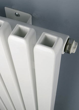 Eucotherm Supra Square Tube - White RAL9003 detail Eucotherm Supra Square Tube - White RAL9003 detail