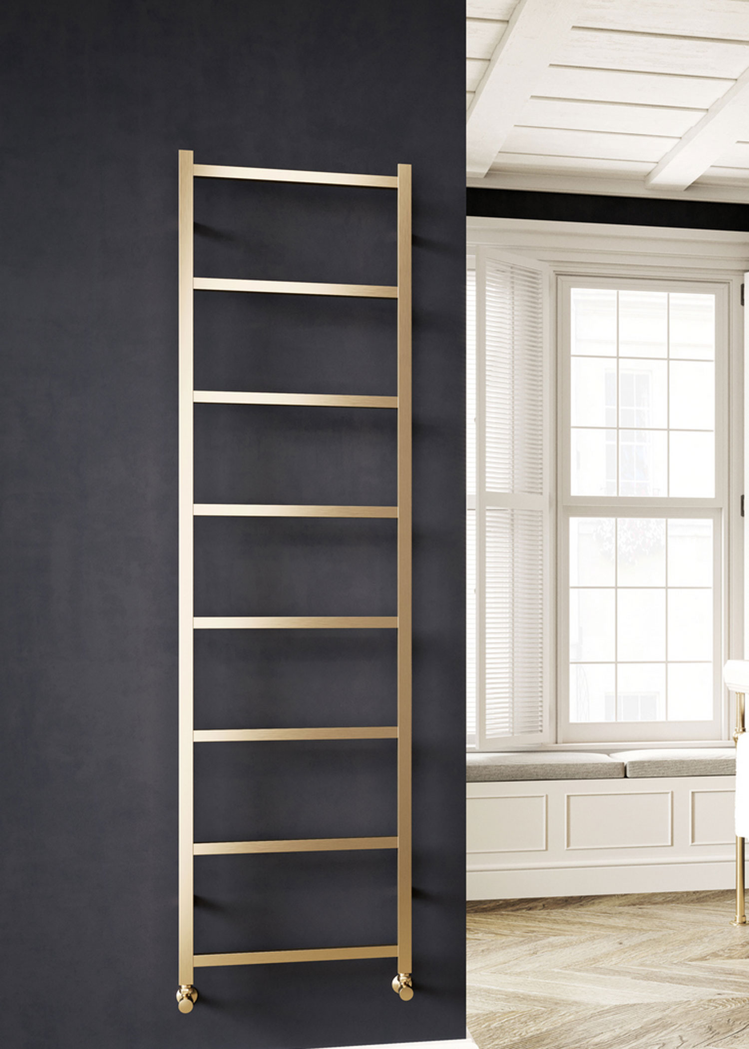 DQ Double Quick Austen Stainless Steel Heated Towel Rail