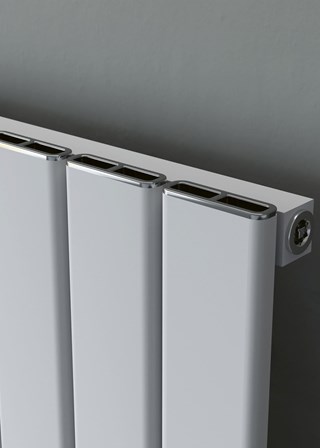 Eucotherm Delta Line finished in Textured White (Detail Image) Eucotherm Delta Line finished in Textured White (Detail Image)