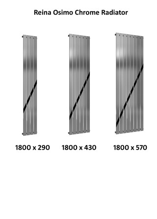 Reina Osimo Chrome Vertical Radiator