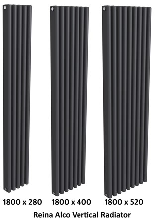 Reina Alco Vertical Aluminium Radiator 