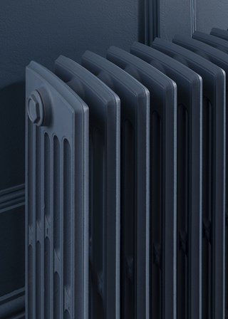 The Radiator Company Ledbury 6 Column - Image shown in Van Deusan Blue Detail
